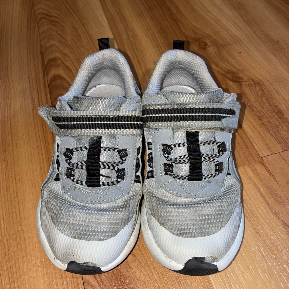 Stride Rite Gray and Black Kids Sneakers